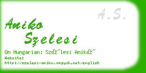 aniko szelesi business card